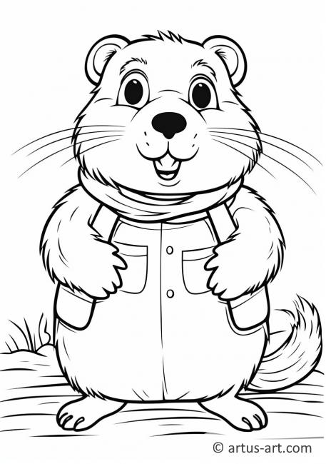 Gopher Coloring Page For Kids